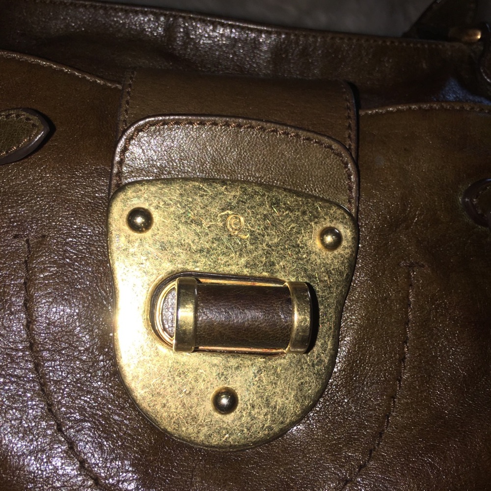 Alexander McQueen Brown Elvie Shoulder Bag - Picture 5 of 8